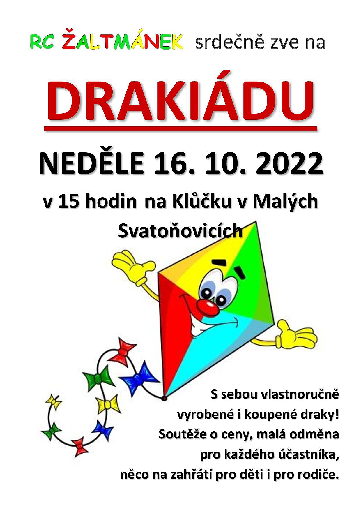 Malé Svatoňovice zvou na podzimní akci pro děti