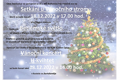 Setkání u Vánočního stromu v Batňovicích