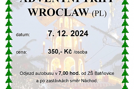 Zájezd na adventní trhy do Wroclawi