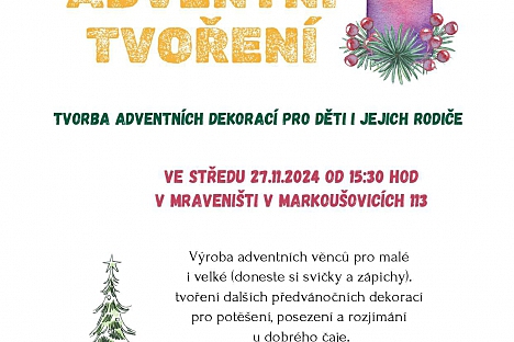 Adventní tvoření v Mraveništi