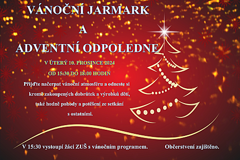 Vánoční jarmark a adventní odpoledne ve Rtyni