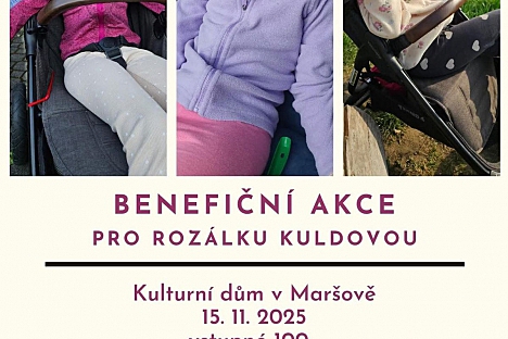 Benefiční odpoledne a večer pro Rozálku Kuldovou
