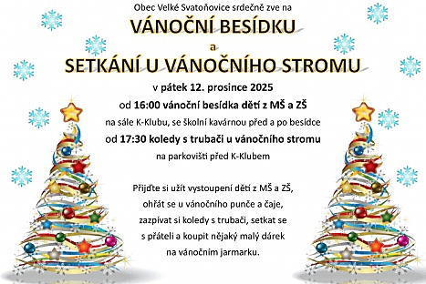 Vánoční besídka a setkání u vánočního stromu