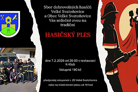 HASIČSKÝ PLES ve Velkých Svatoňovicích