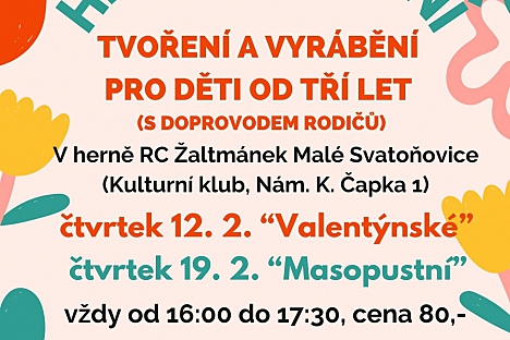 Dětské tvoření v RC Žaltmánek