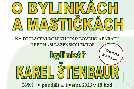 Přednáška: Bylinky a masti na bolest pohybového aparátu