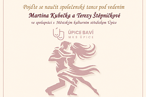 TANEČNÍ KURZY PRO MLÁDEŽ V ÚPICI!