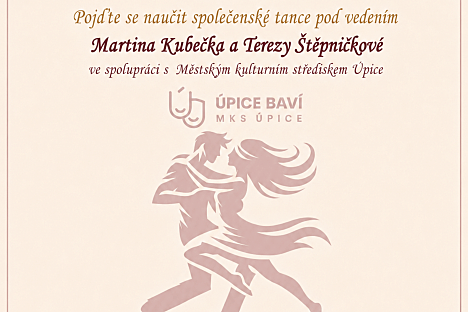 TANEČNÍ KURZY PRO DOSPĚLÉ V ÚPICI