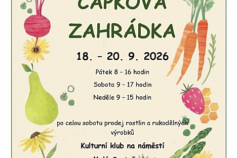 12. ZAHRÁDKÁŘSKÁ VÝSTAVA: ČAPKOVA ZAHRÁDKA