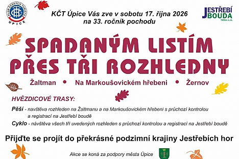Spadaným listím přes tři rozhledny